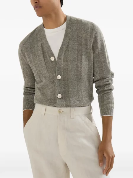 Cardigan Brunello Cucinelli de in verde