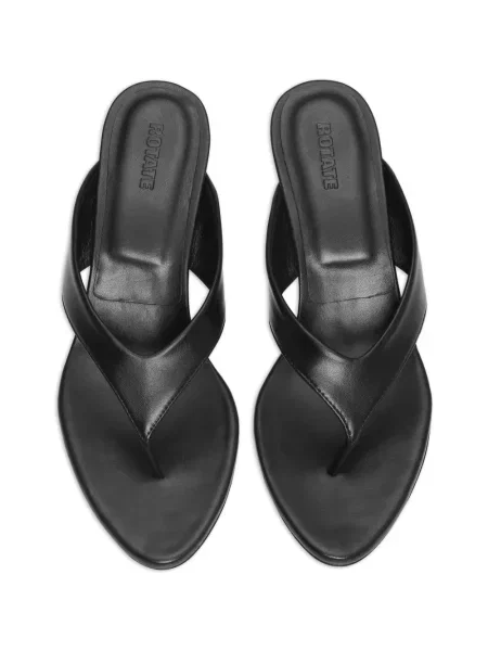 Papuci tip mules Rotate Birger Christensen din piele negru