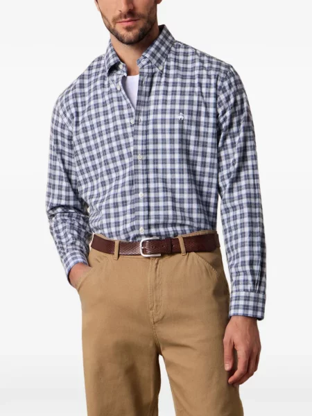 Kockás ing Brooks Brothers kék