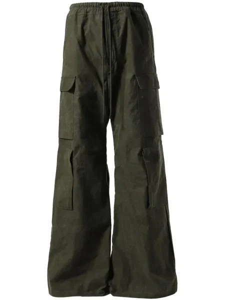 Pantaloni cargo Readymade cu broderie verde