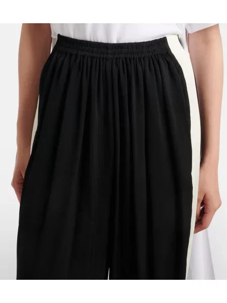 Pantaloni Alaïa din jerseu negru