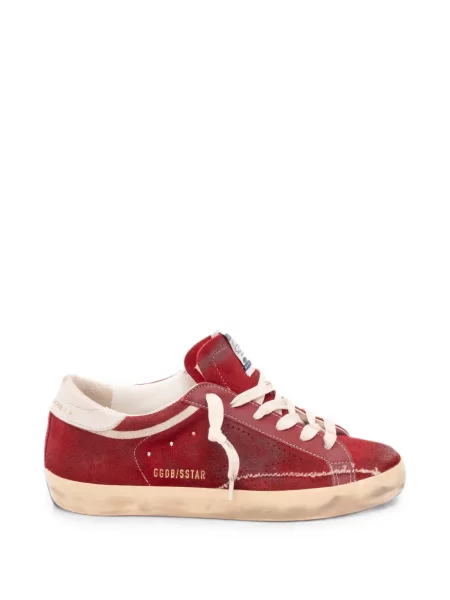 Sneakerși Golden Goose zdrențuiți roșu