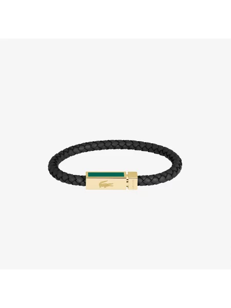 Lacoste Skórzana Bransoleta Rockel żółty