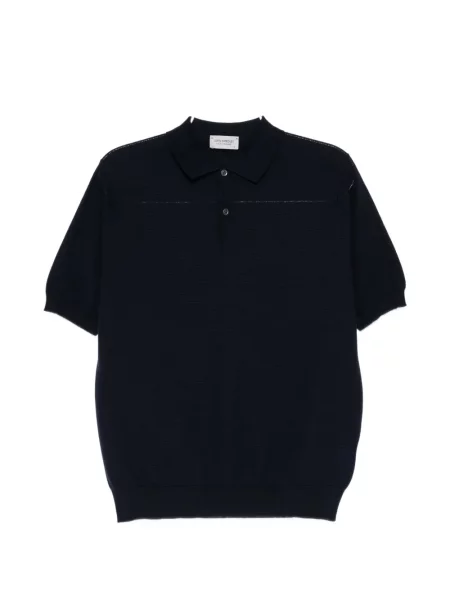 Tricou polo John Smedley albastru
