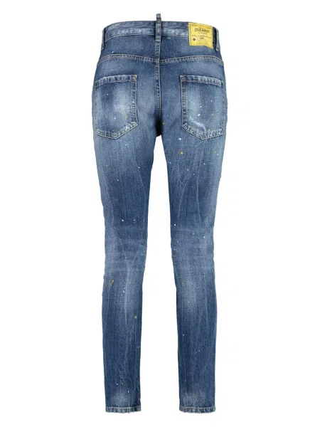 Jeansy dziecięce Dsquared2 niebieskie