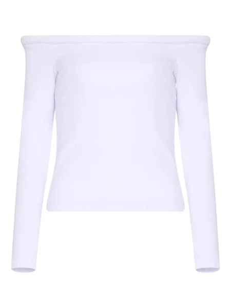 Top Gloria Coelho lung alb