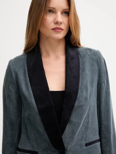 Піджак Hoss Intropia однобортний однотонний синій