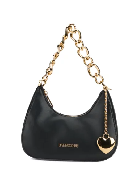 Pandantiv Love Moschino cu motiv cu inimi negru