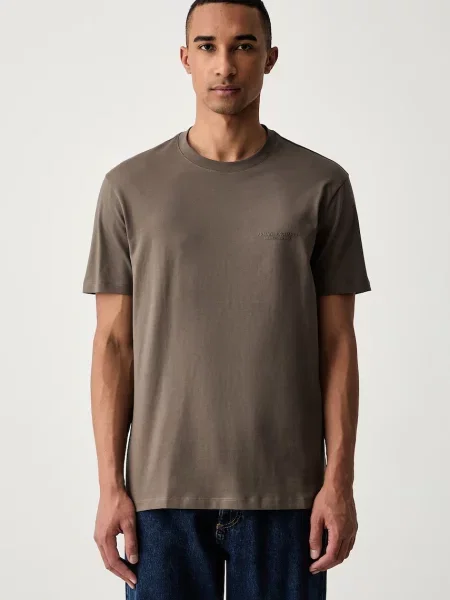 Armani Exchange tricou pentru bărbați din maro