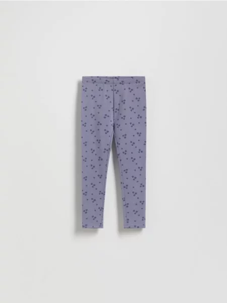 Reserved Wzorzyste legginsy jasnoniebieski