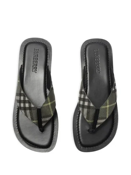 Sandale Burberry în carouri verde