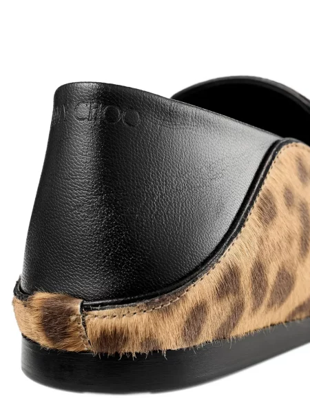Balerini Jimmy Choo cu imagine cu model leopard
