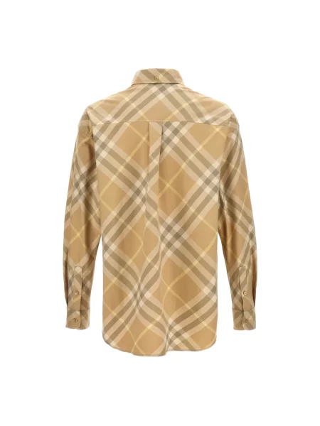 Koszula Burberry w kratę beżowa