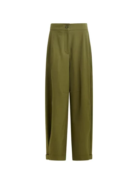 Pantaloni Essentiel Antwerp plisate verde