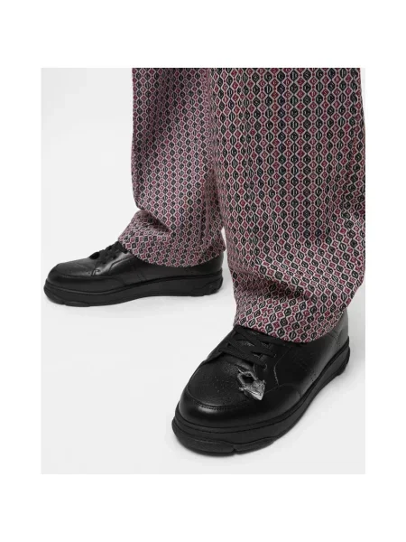 Sneakersy Gcds skórzane czarne