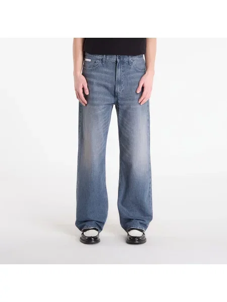 Τζιν Calvin Klein Jeans Baggy Blue Ash Stone Jeans Gray μπλε