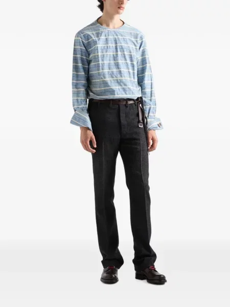 Pantaloni Prada de lână negru