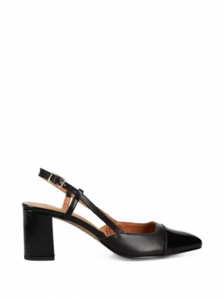 Pantofi cu toc Jonak Paris slingback negru