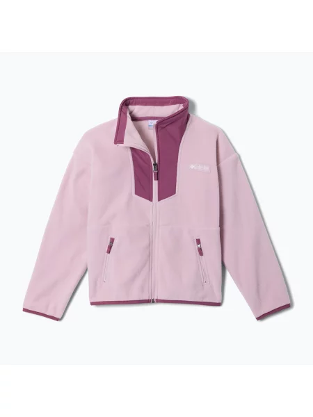 Gyerek polár pulóver Columbia Sequoia Grove Full Zip Fleece mineral pink/antique mauve. Méret: M rózsaszín