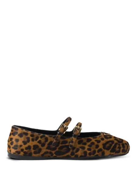 Balerini Prada cu imagine cu model leopard maro
