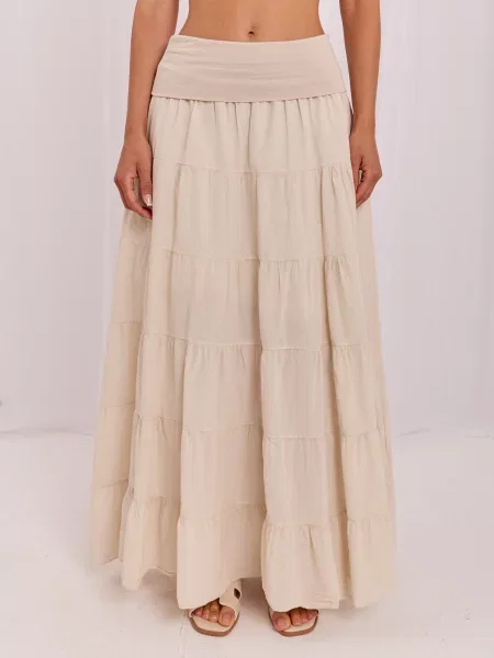 Fusta maxi Italy Moda bej