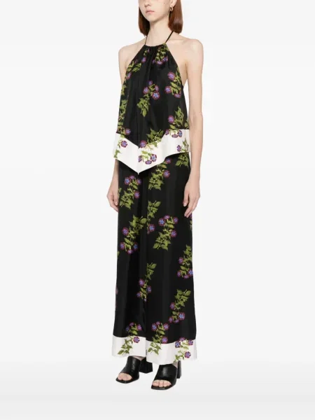 Top Cynthia Rowley cu model floral cu imagine negru