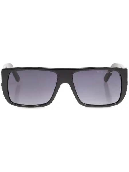 Ochelari de soare dreptunghiulari Marc Jacobs Eyewear cu autograf negru