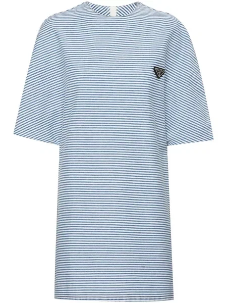Scurt rochie din denim Prada albastru