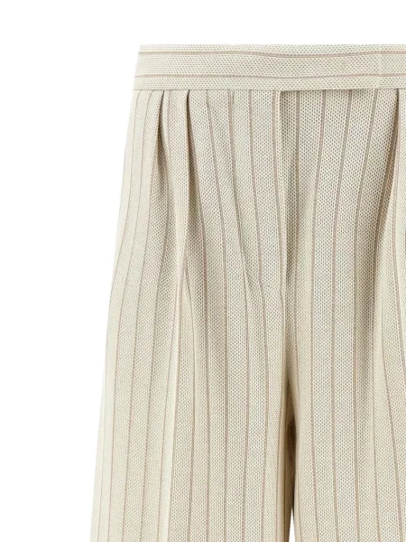 Pantaloni palazzo Max Mara alb