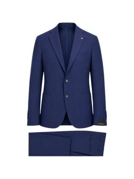 Costum Tagliatore cu rever albastru