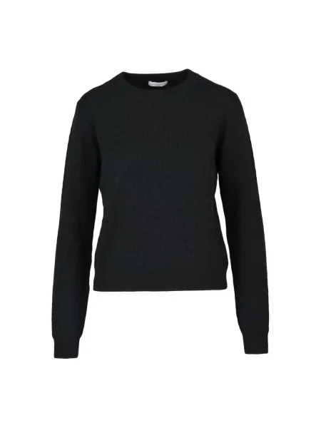Sweter Ballantyne z okrągłym dekoltem czarny