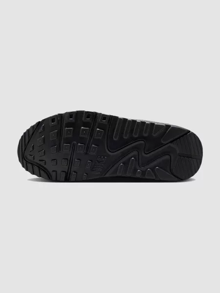 Кожаные кроссовки Nike Air Max 90 черные