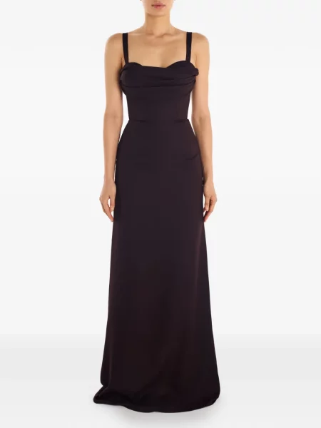 Rochie maxi Post Meridiem de costum maro