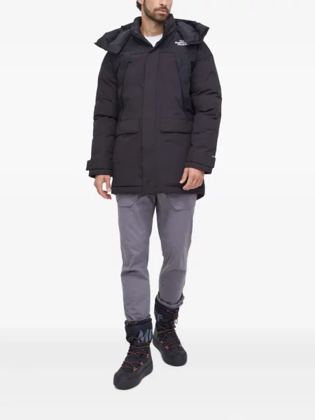 Geacă The North Face cu glugă negru
