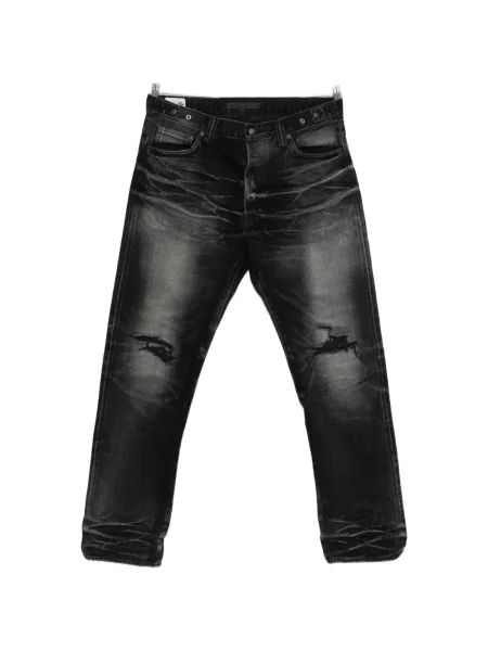 Džíny Mastercraft Union s dírami černé