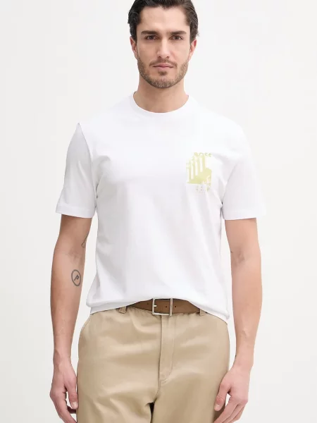 BOSS Orange T-shirt ανδρικό λευκό