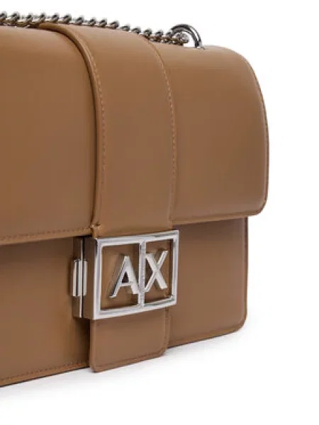 Torbica Armani Exchange Svijetlo smeđa