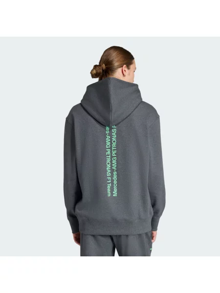 Bluza z kapturem Adidas Mercedes AMG XS szara