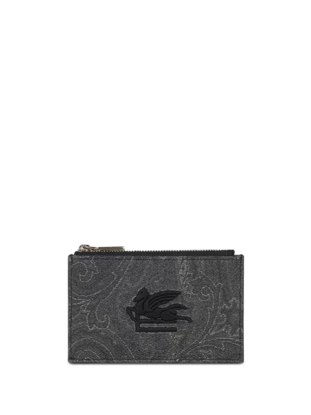 Portofel Etro cu model paisley gri