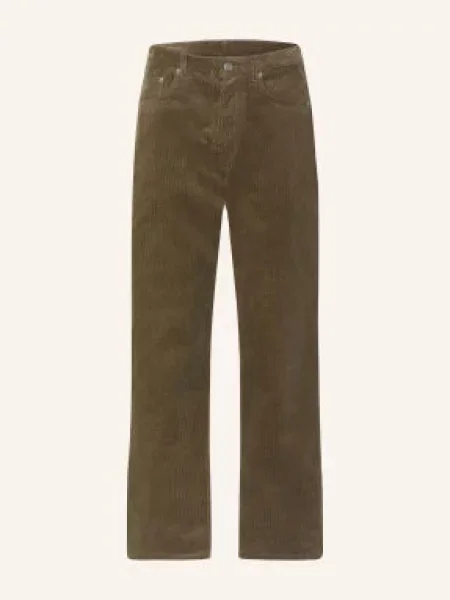 Arket Kordové Kalhoty Ocean Loose Fit hnědá