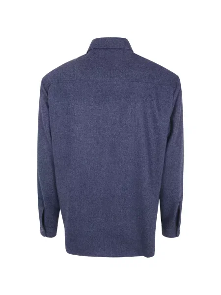 Cămașă Cruna cu model herringbone albastru