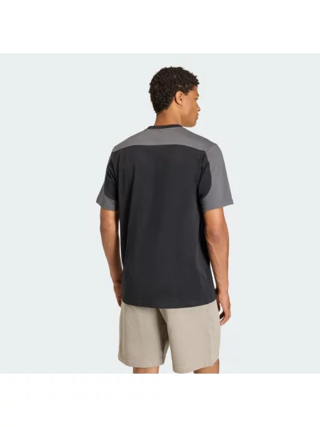 ADIDAS SPORTSWEAR Funkční tričko COLLEGIATE grafitová černá