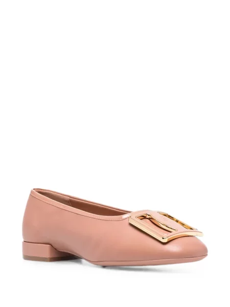 Pantofi cu toc Ferragamo fără toc cu cataramă roz