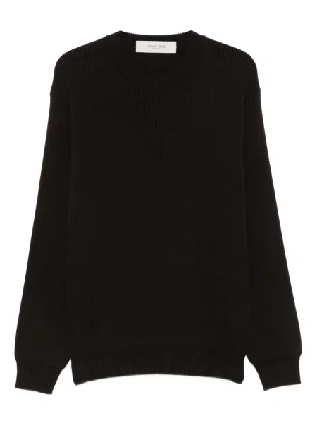 Pulover Golden Goose cu decolteu rotund auriu