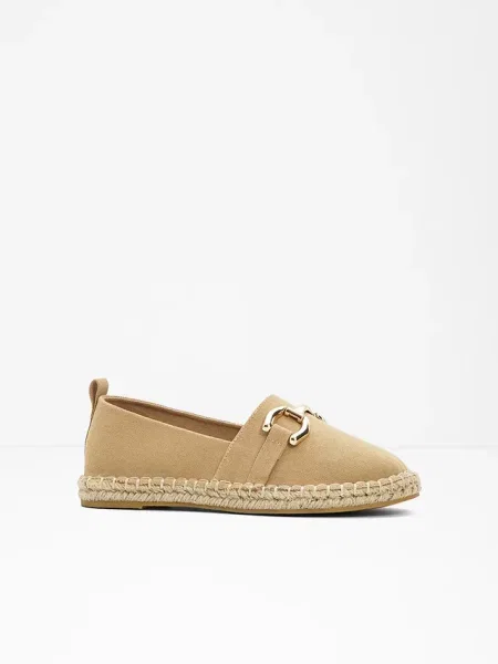 Espadryle ze sprzączką beżowe