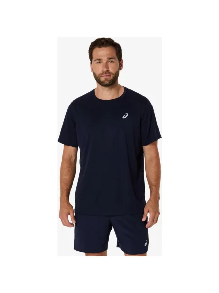 Koszulka ASICS Core granatowa krótki rękaw S niebieska