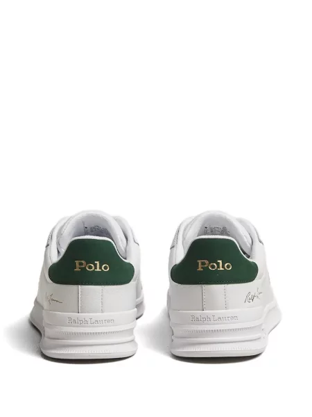 Маратонки Polo Ralph Lauren с връзки с дантела с автограф кафяво
