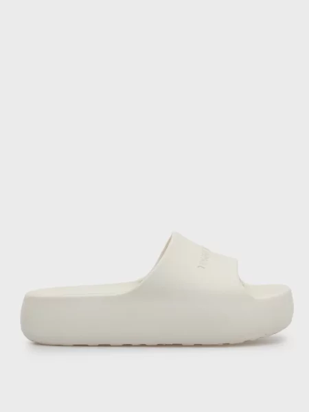 Шлепанцы Tommy Jeans чанки белые