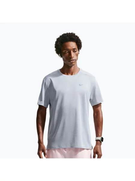 Tricou de alergare pentru bărbați Nike Miler Dri-Fit UV grey fog/particle grey gri