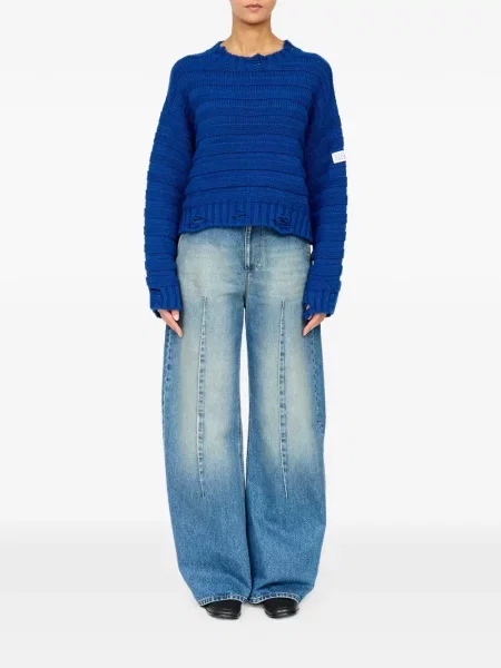 Vlněný svetr Mm6 Maison Margiela modrý